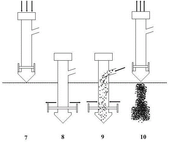 A pile-forming steel pipe for bottom-expanding crushed stone pile and its construction method