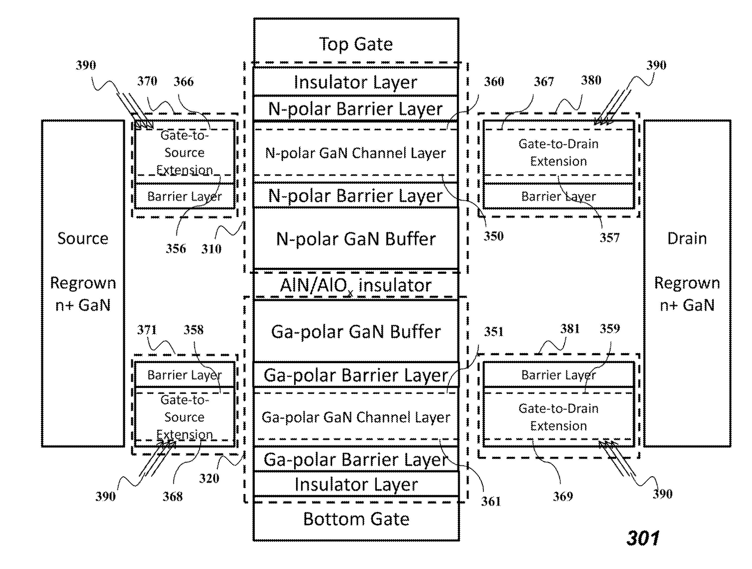 High Electron Mobility Transistor with Multiple Channels