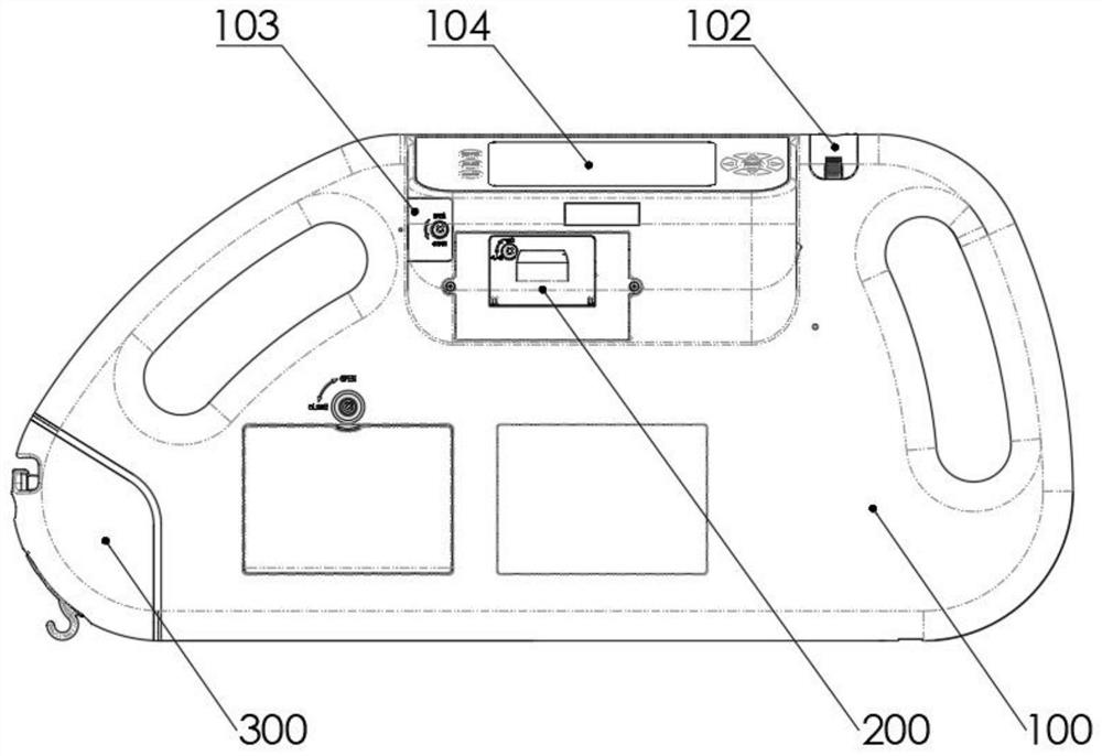 Multifunctional monitoring platform based on sickbed guardrail plate, and nursing sickbed