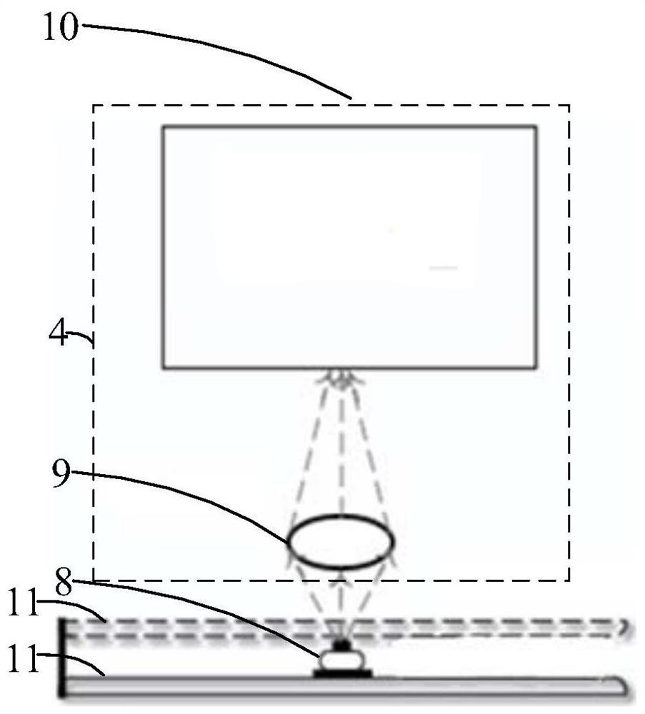 Device and method for performing non-contact photoelectric detection on LED chip