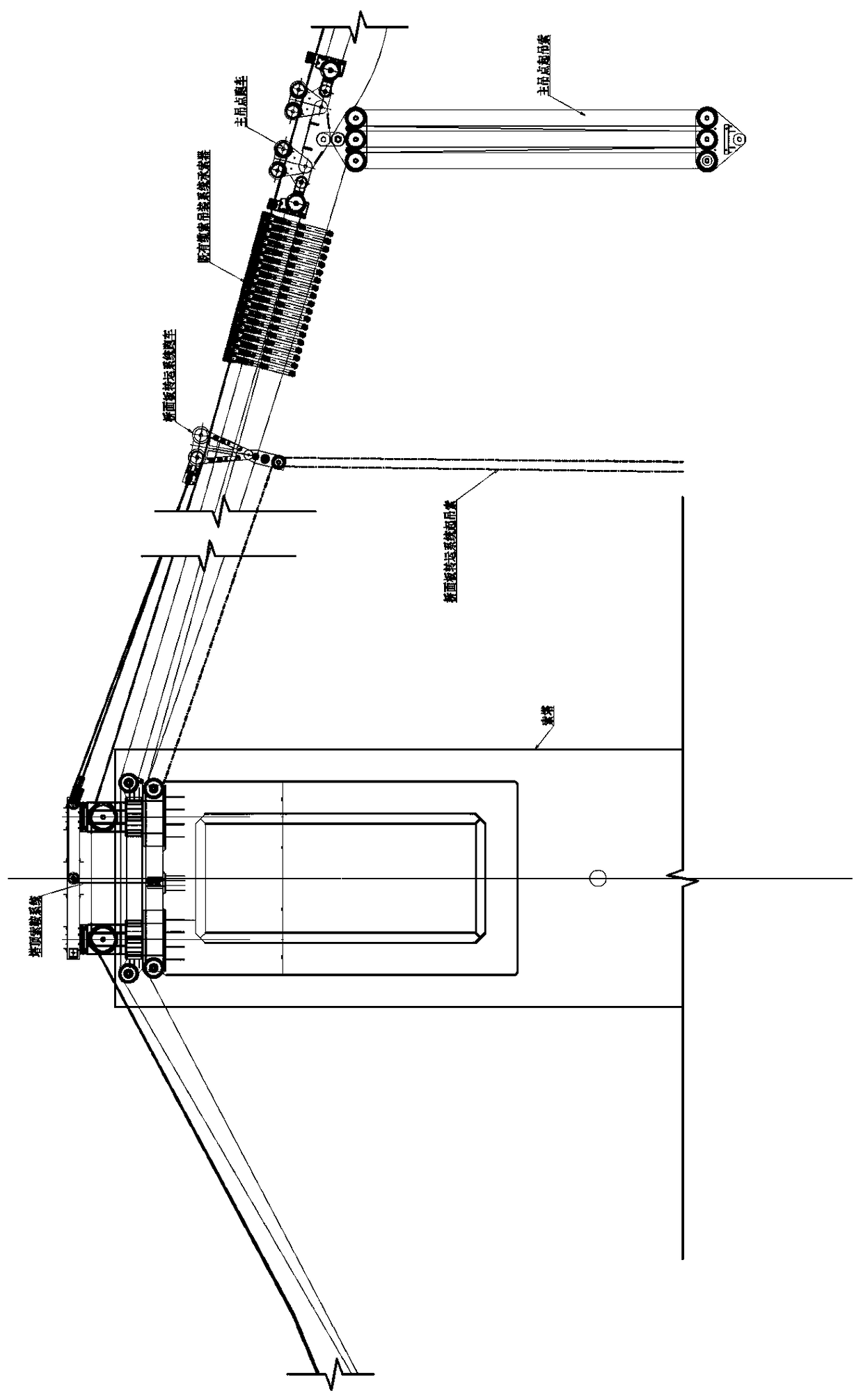 Construction method for utilizing multi-suspension cable crane to transfer bridge deck in limited mountainous area