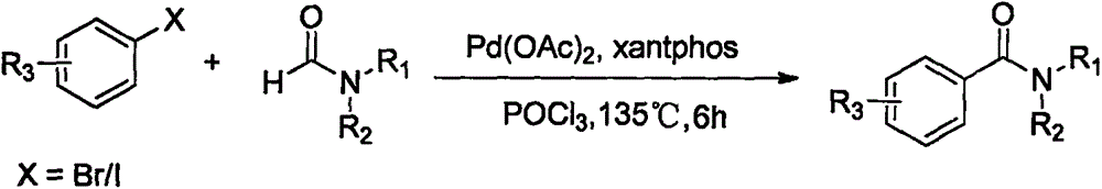 Synthesis method of amide aryl compound
