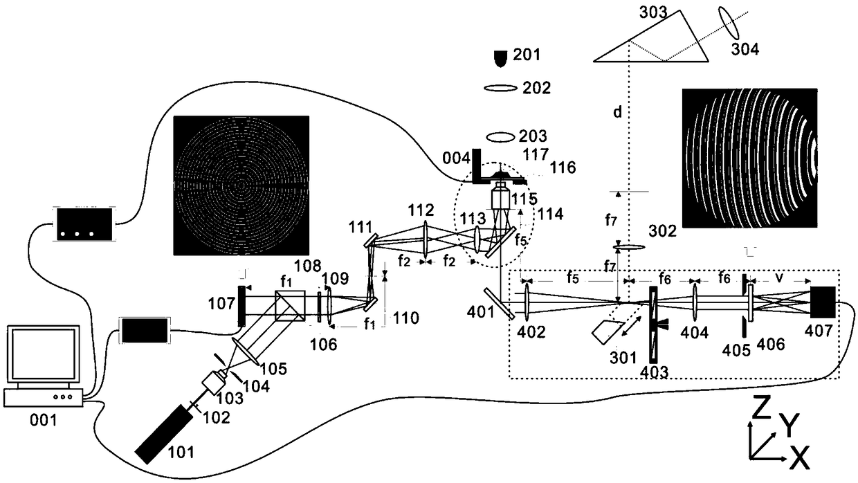 Real-time three-dimensional laser fluorescence microscopy imaging device