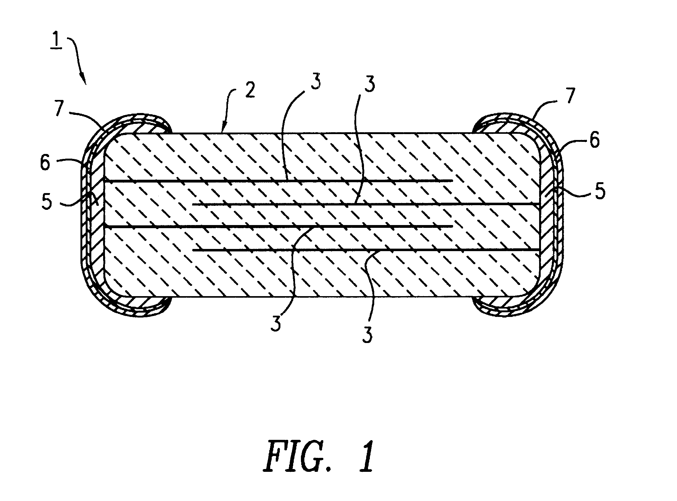Monolithic capacitor and process for producing the capacitor