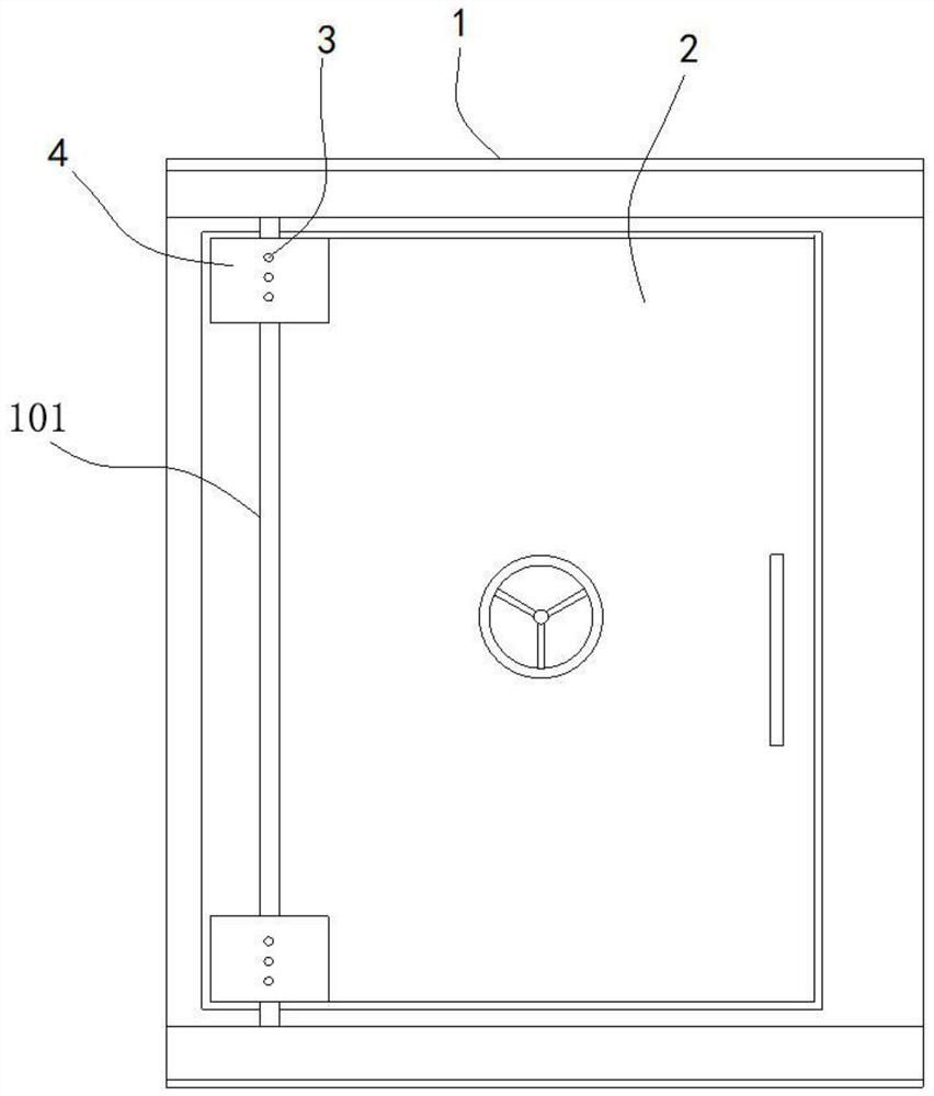 An automatic dust removal device for civil air defense engineering doors