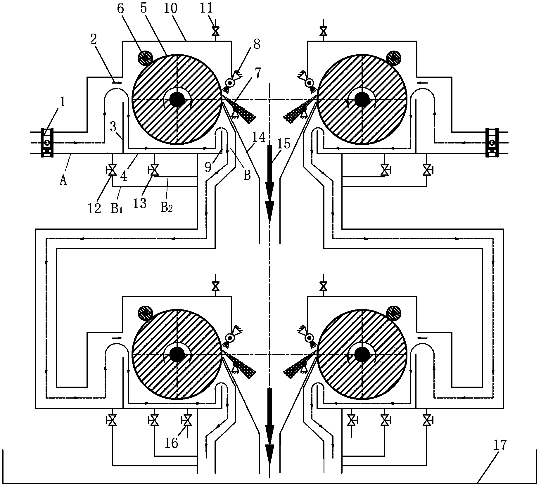 Magnetic rotating drum filter