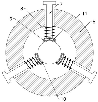 Processing device for concave structures on surface of metal pipe