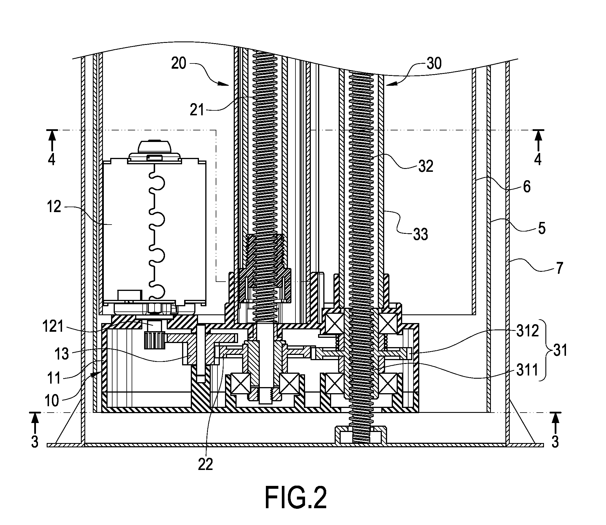 Lifting Device having Double Screw Rods