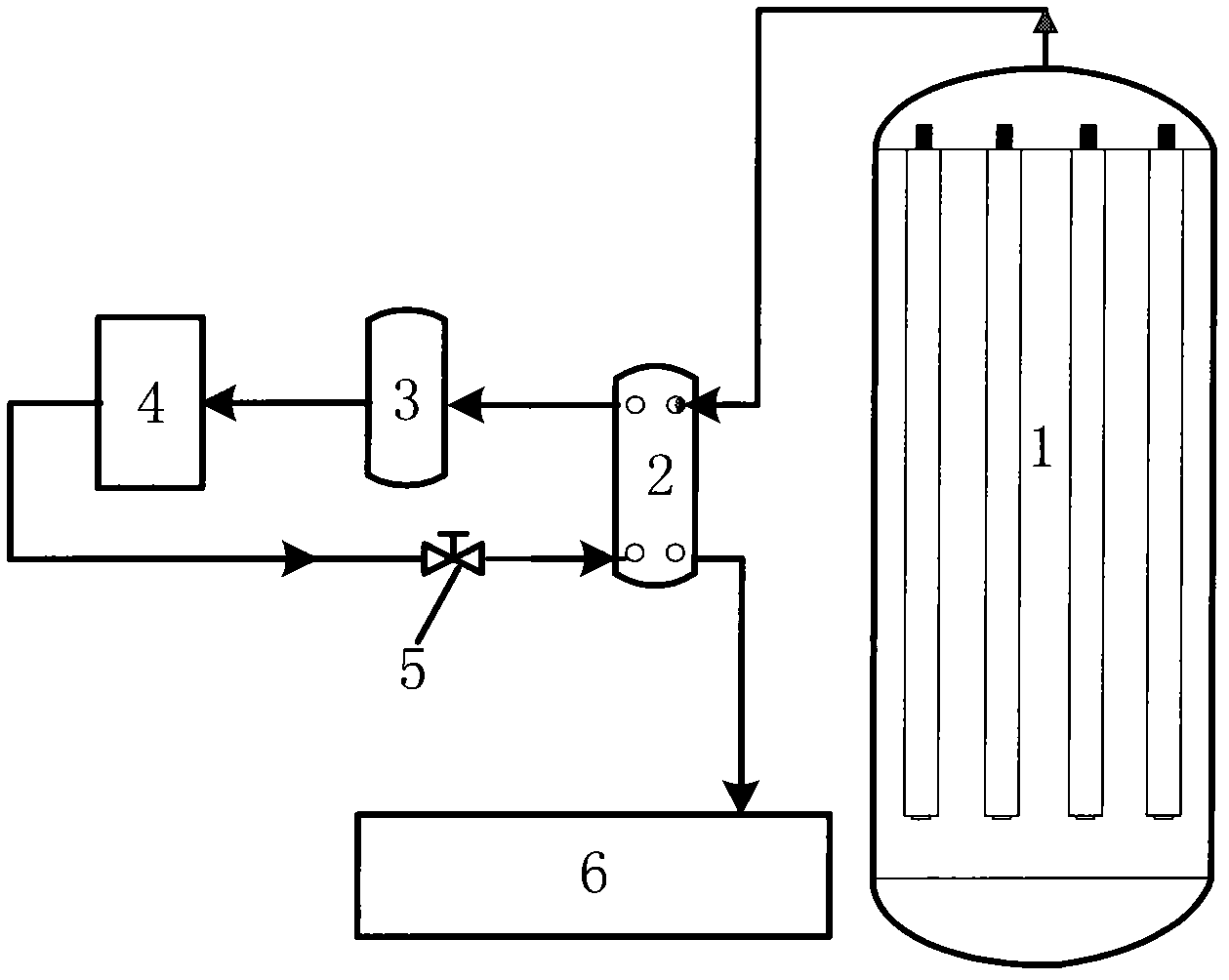 Built-in cooling and filtering device