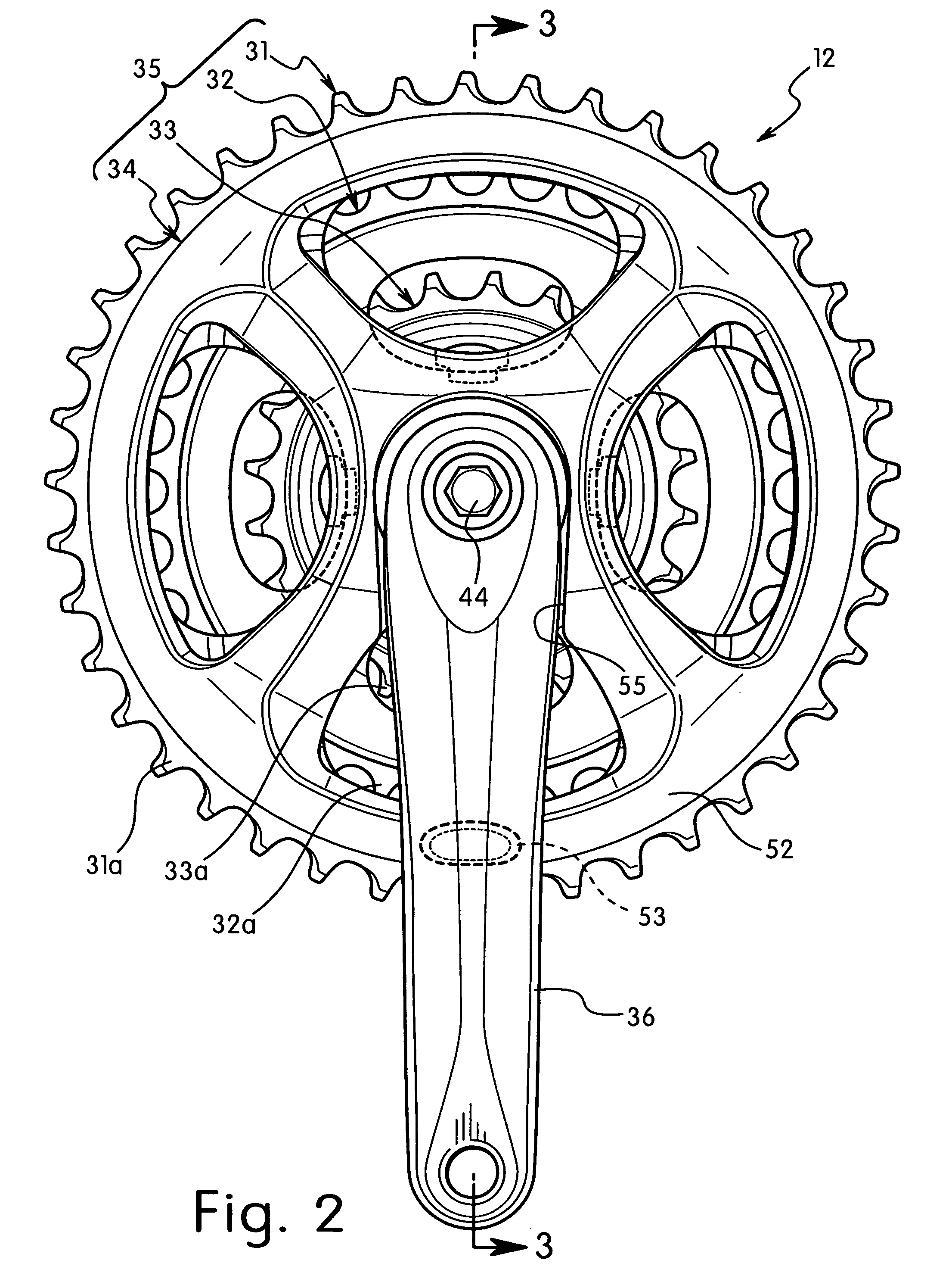 Bicycle chain wheel assembly