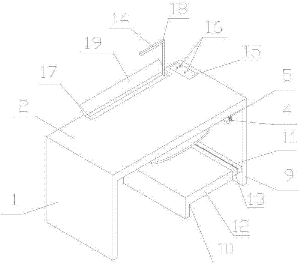 Multifunctional computer desk