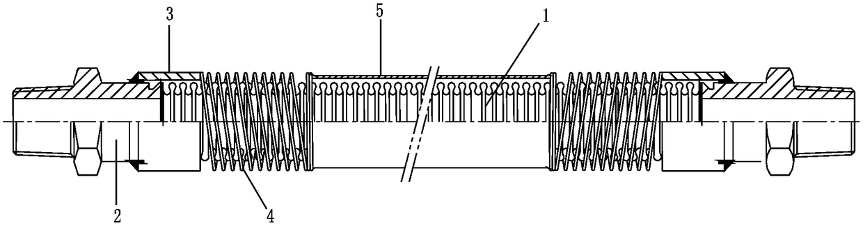 A stretchable and bendable vacuum pipeline