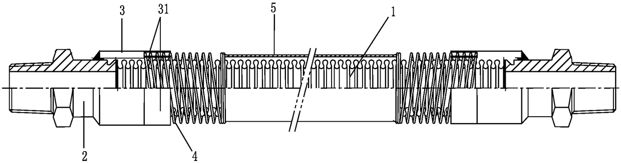 A stretchable and bendable vacuum pipeline