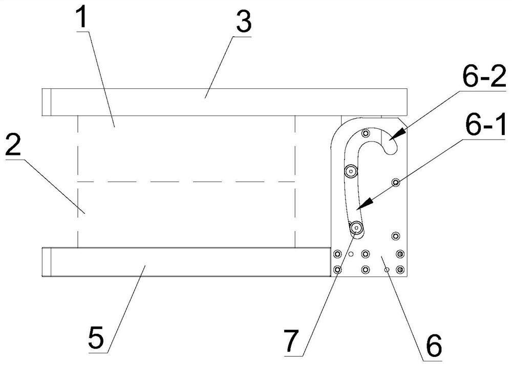 An aviation blade wax mold opening device