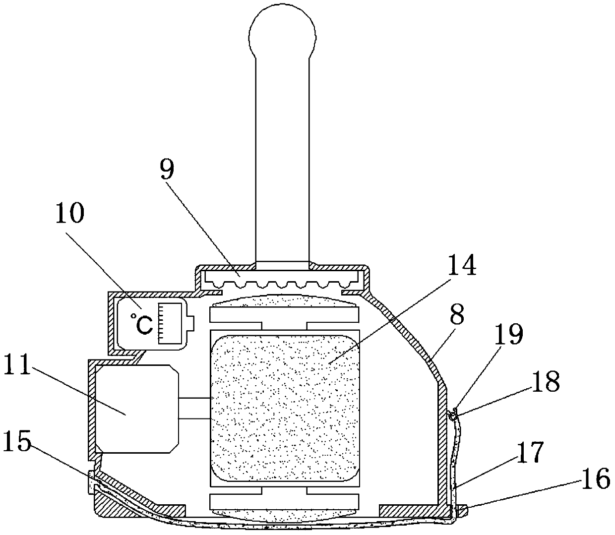 An auxiliary treatment device for abdominal distension used in gastroenterology
