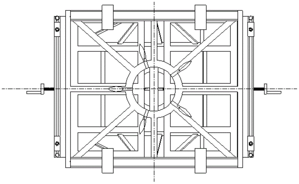 A load-bearing and connecting device at the fixed end of a UAV test bench