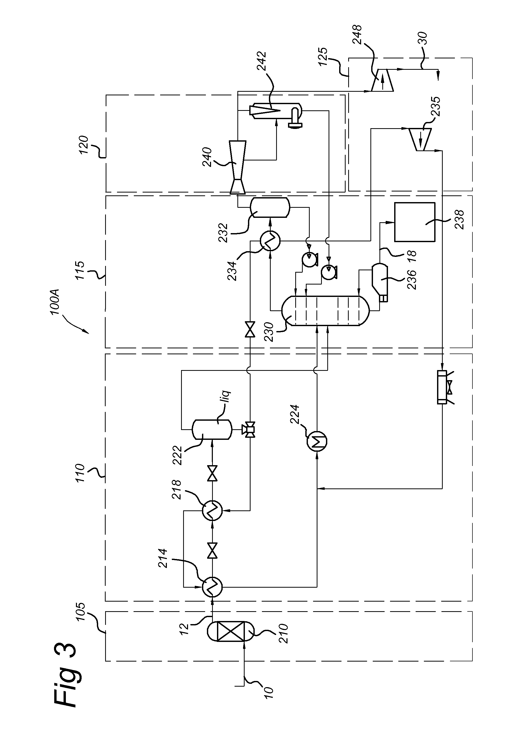 Refining system and method for refining a feed gas stream