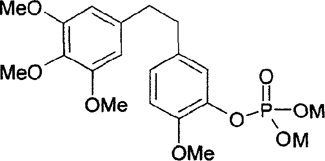 3-hydroxy-4,3',4',5'-tetromethoxy bibenzyl phosphate and its composition, prepn and application
