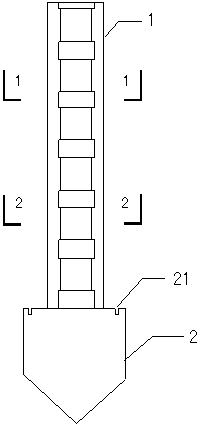 Optical fiber grating water and soil interface sensor and manufacturing and installation method thereof