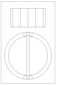 Self-cleaning curve meeting indicator lamp