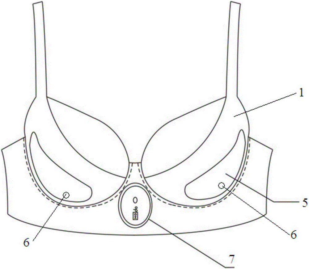 Sports bra with intelligent contraction
