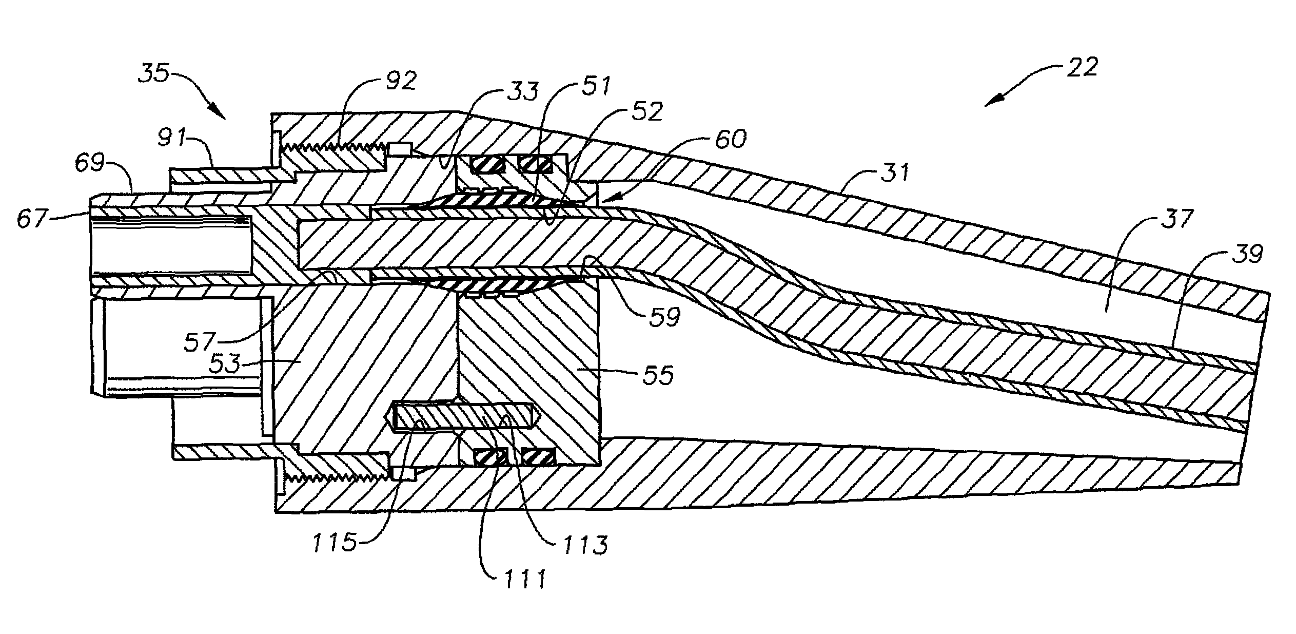 Apparatus and methods of sealing and fastening pothead to power cable