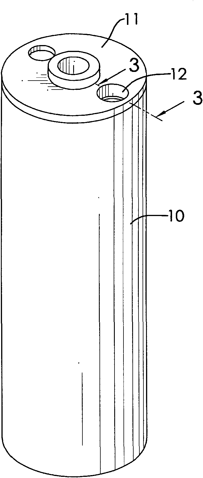 Safety relief valve of lithium battery cover body and manufacturing method of same