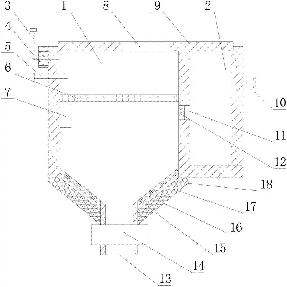 Ultrasonic accelerating sewage settling tank