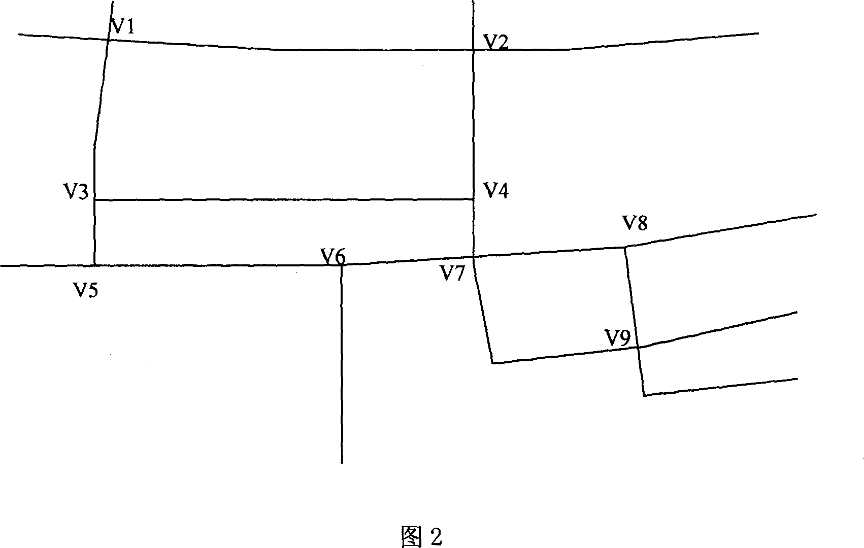 Device for displaying road navigation track