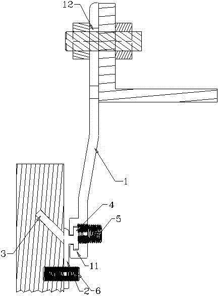 Back groove type hanging piece assembly of stone materials and installation method