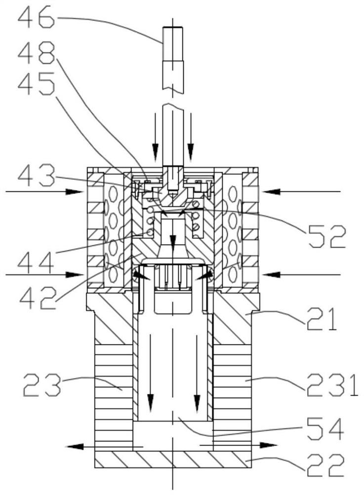 Pressurizing pilot-operated type high-temperature and high-pressure labyrinth valve
