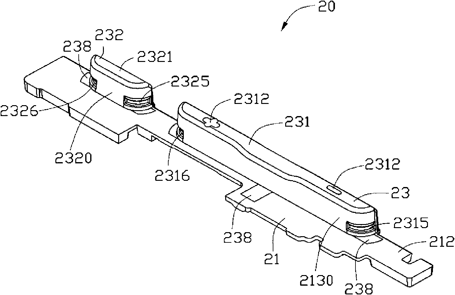 Side key and electronic device applying same
