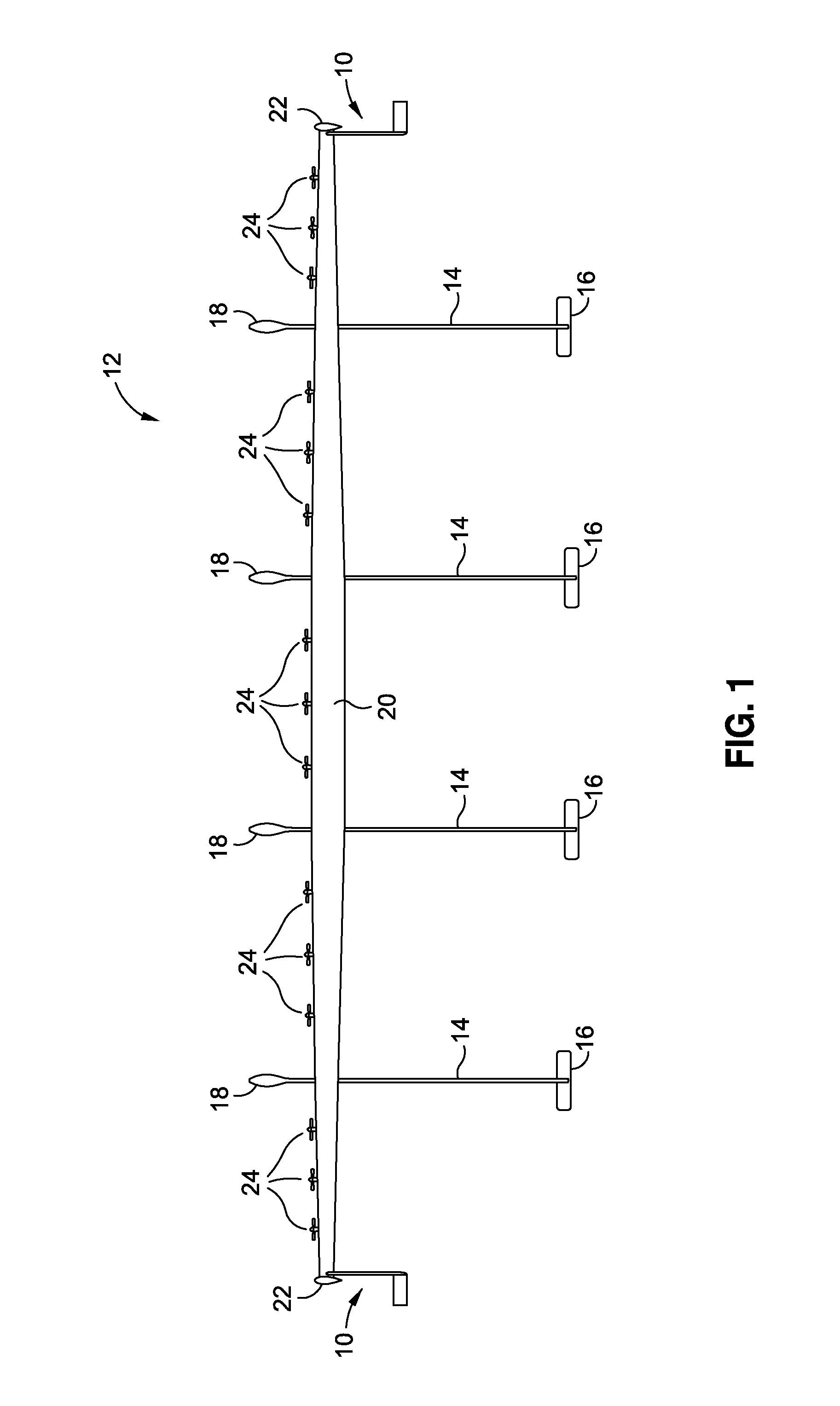 Wing tip load alleviation device and method
