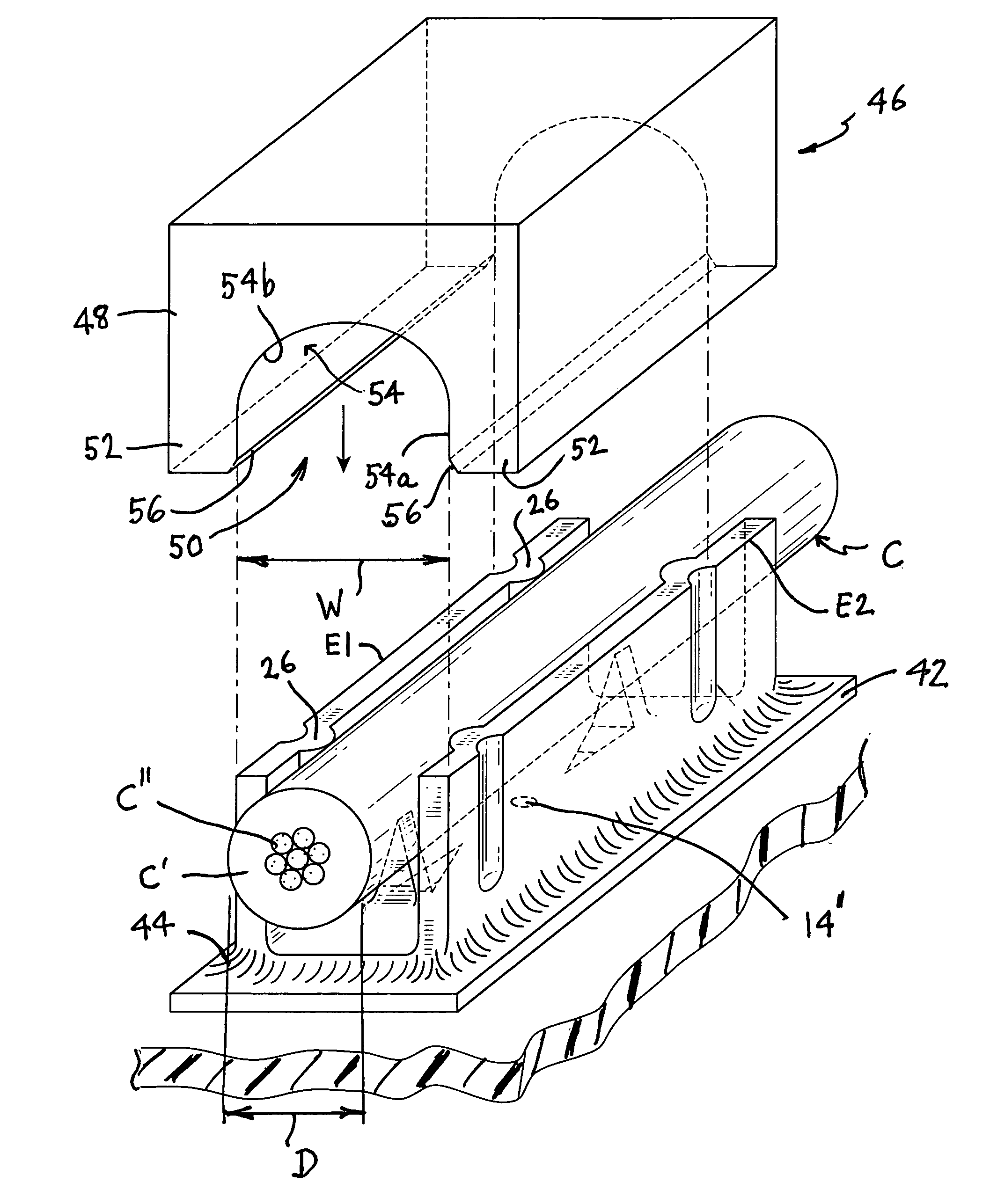 Surface mount crimp terminal and method of crimping an insulated conductor therein