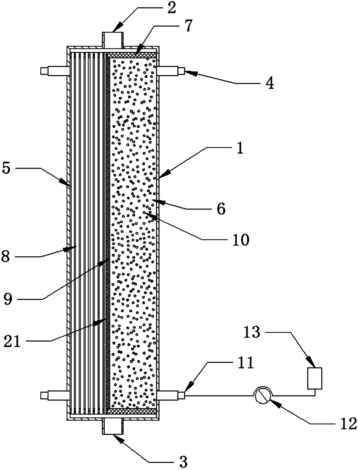 Integrated plasma separating bilirubin adsorber