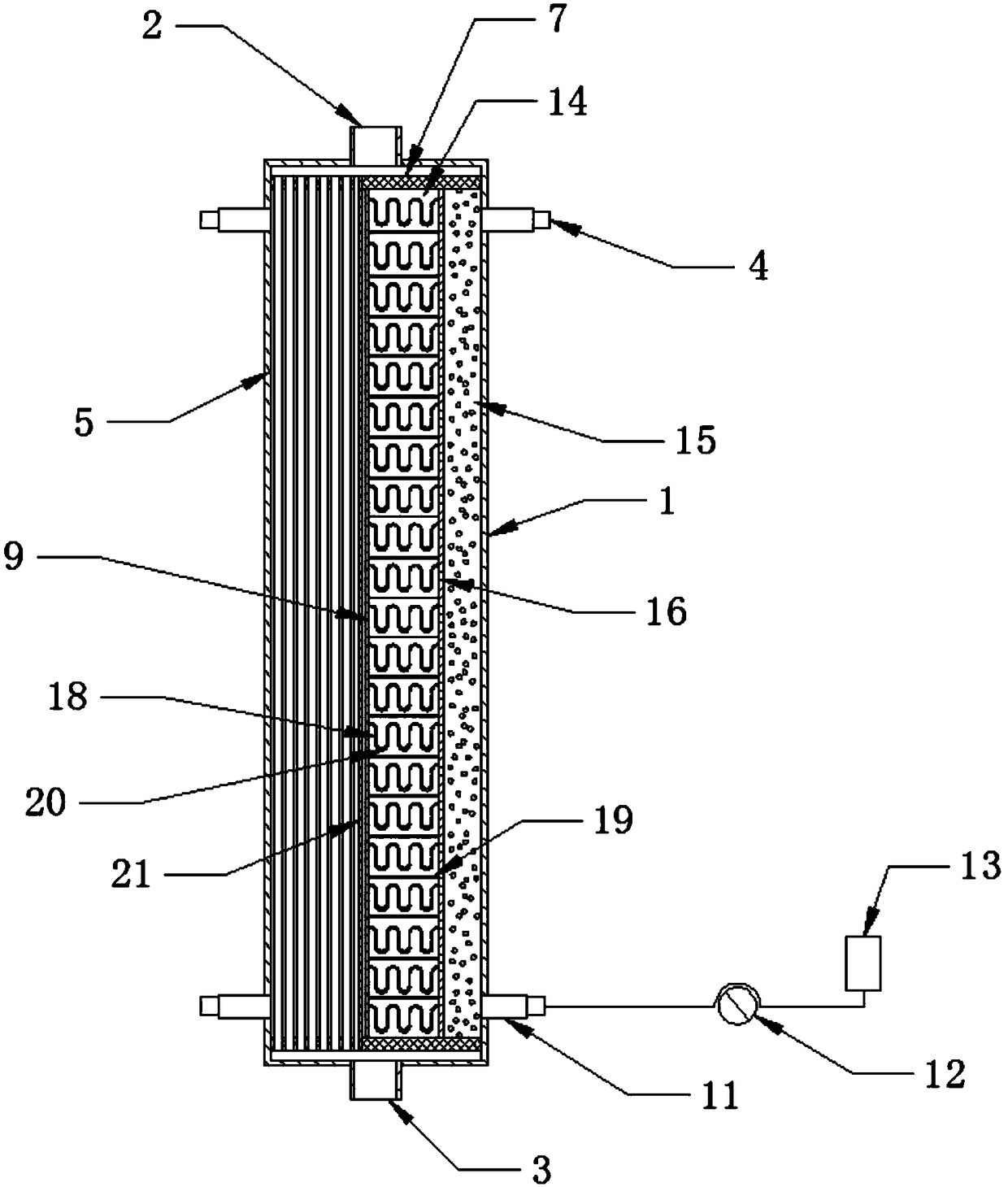 Integrated plasma separating bilirubin adsorber