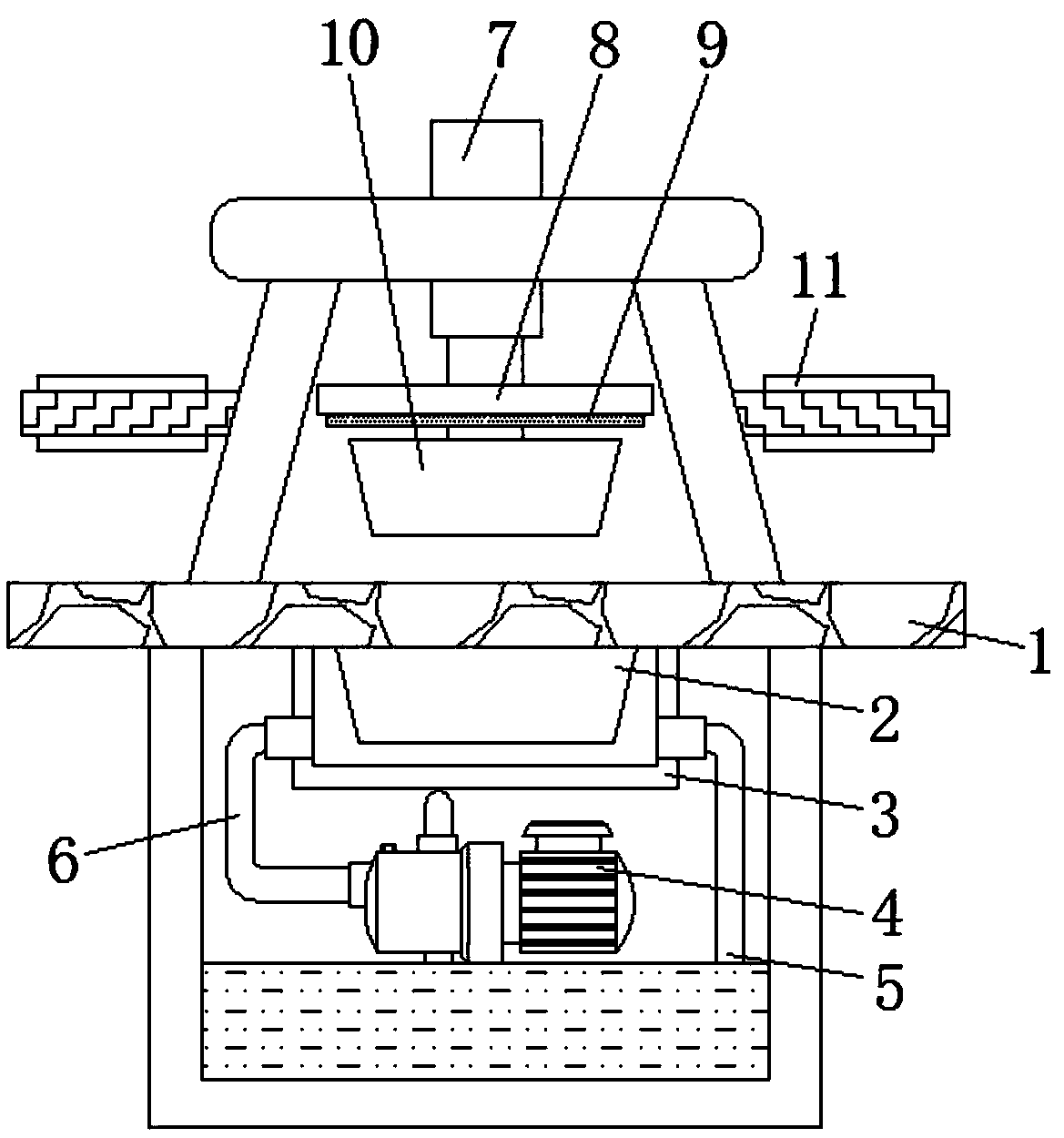 Disposable lunchbox extrusion forming device