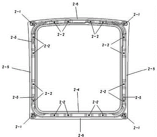 A car panoramic sunroof reinforcement ring