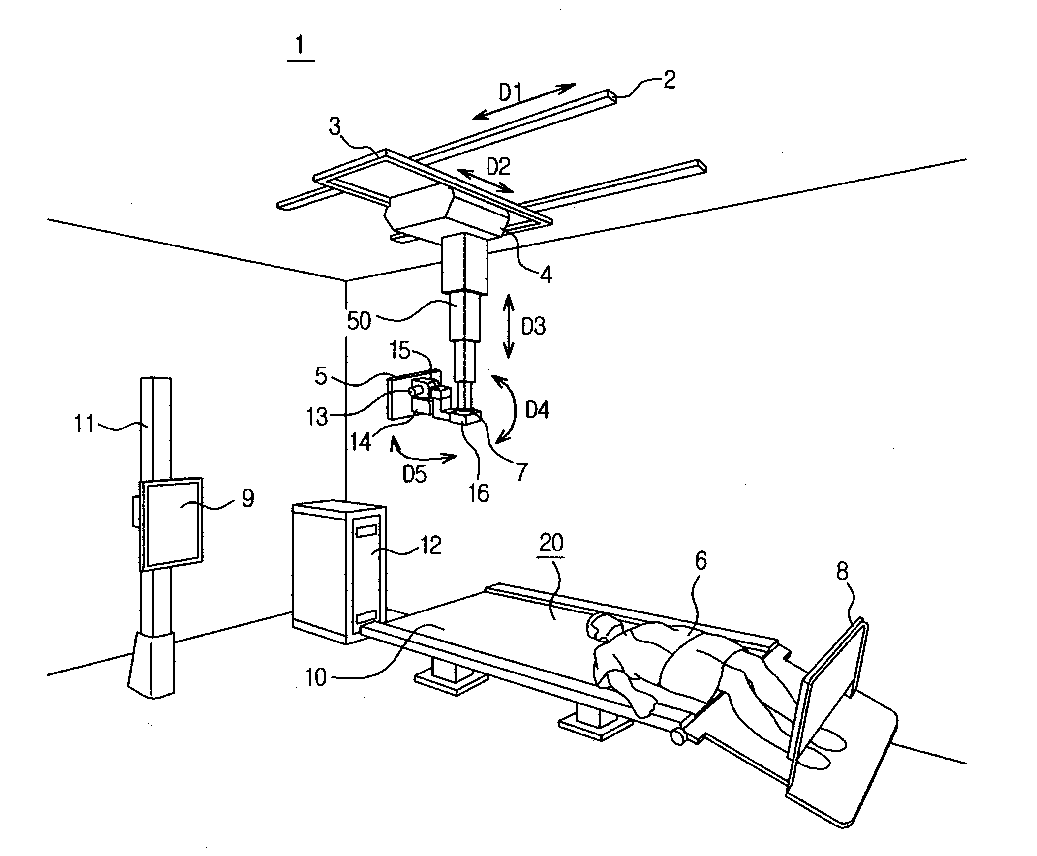 Patient table and x-ray imaging system having the same