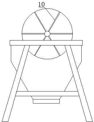 Two-stage rotary screen with firm support and foldable roller