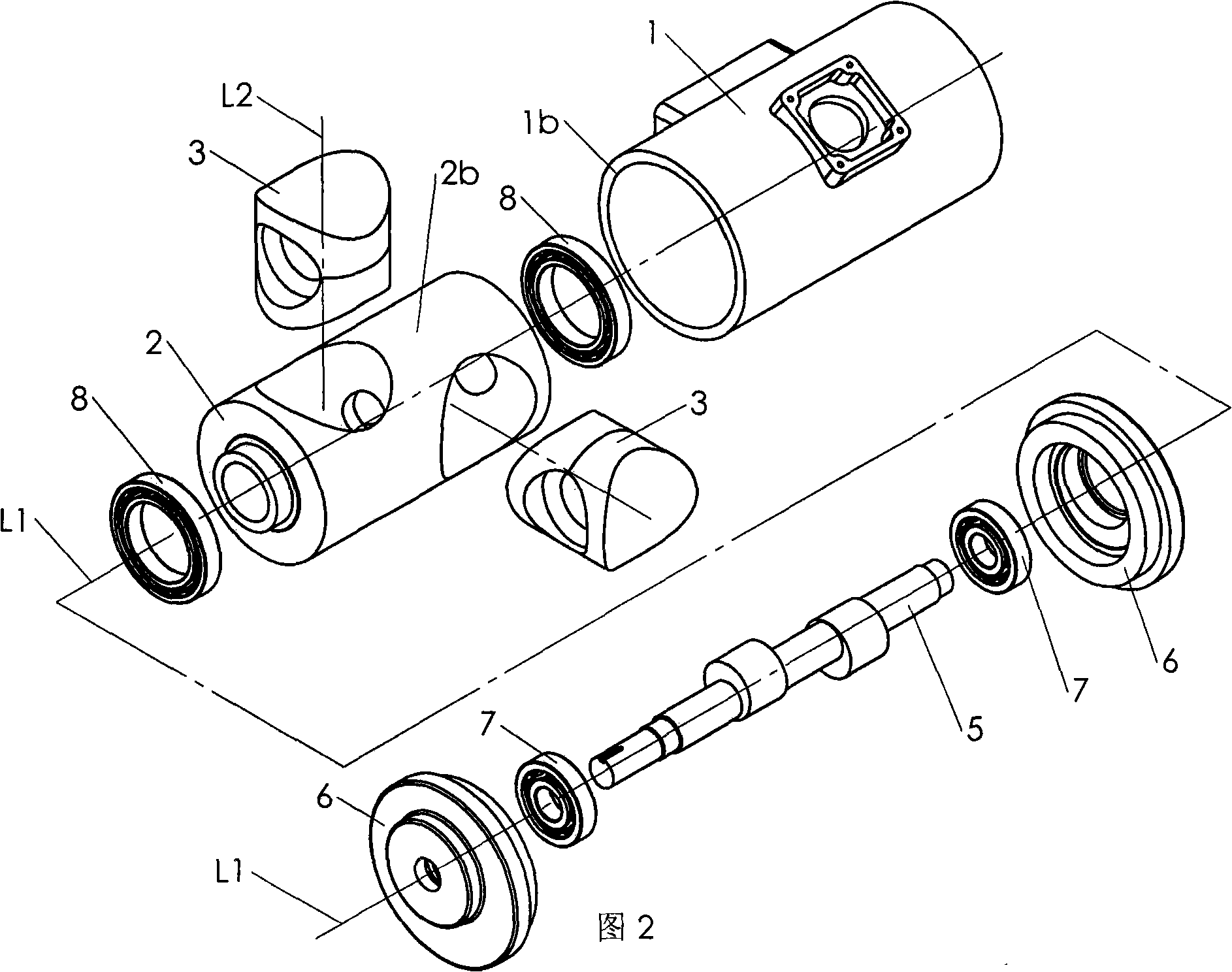 Cylinder dynamic seal apparatus used for Calor fluid machine