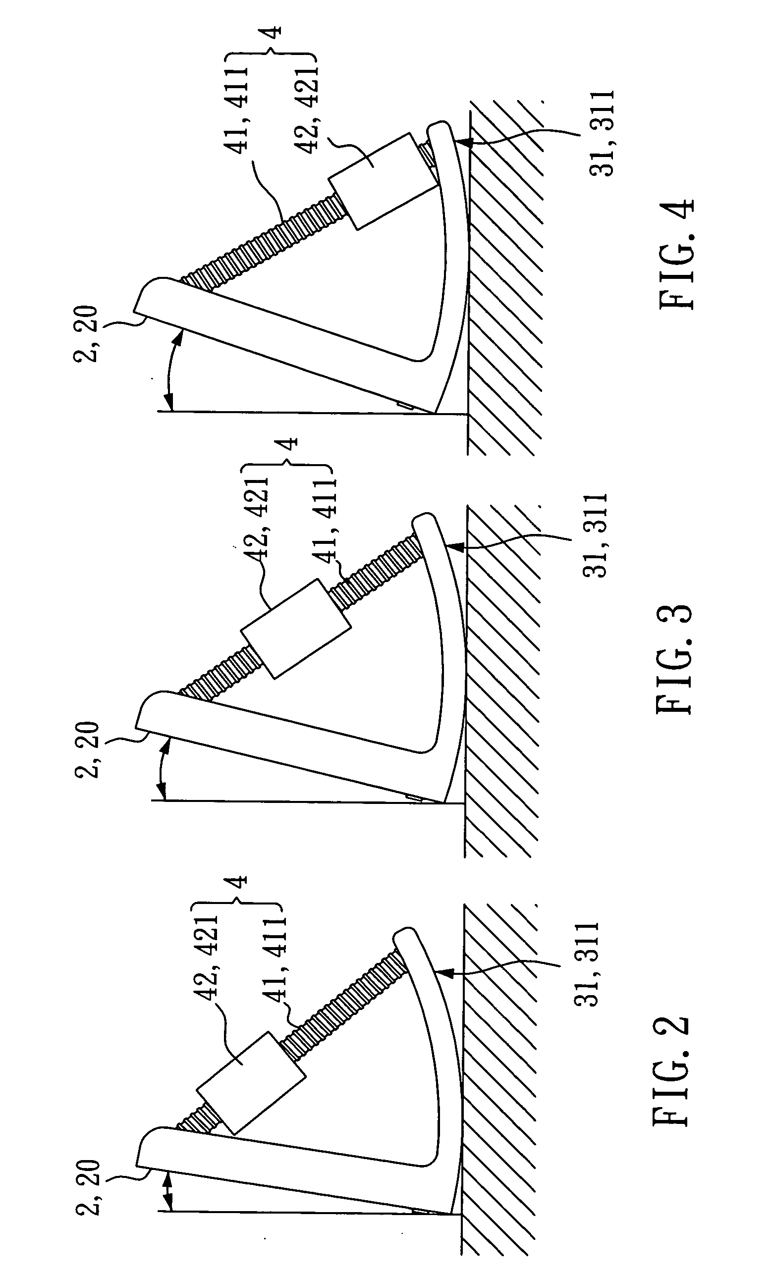 Display device having an adjustable counterweight structure