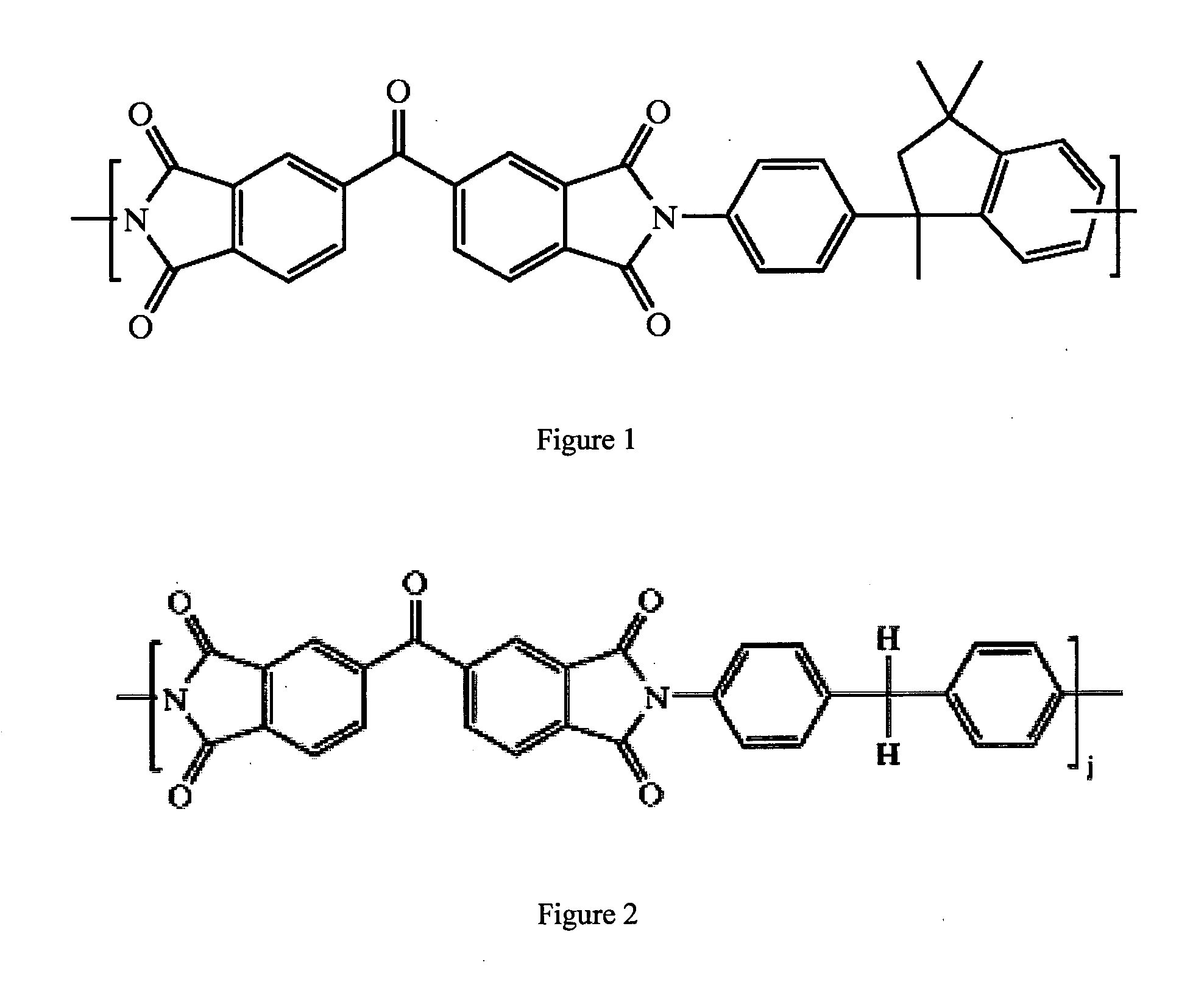 Cross-linked polyimide membranes