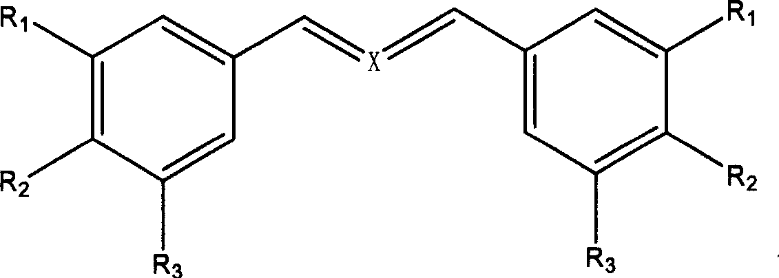 Ramification biphenyl dienones and application