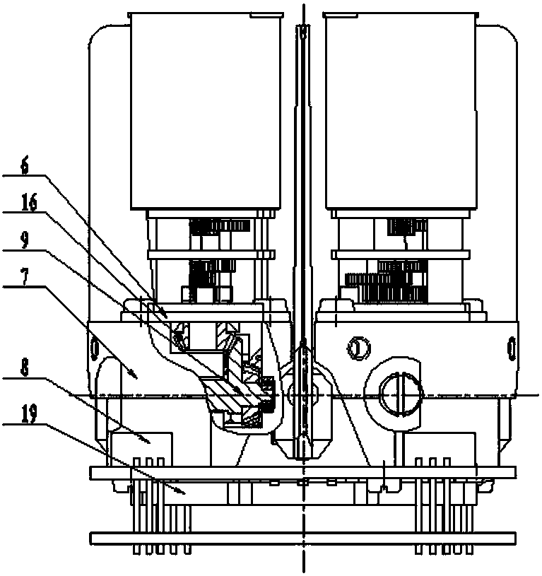 An integrated miniature rudder system