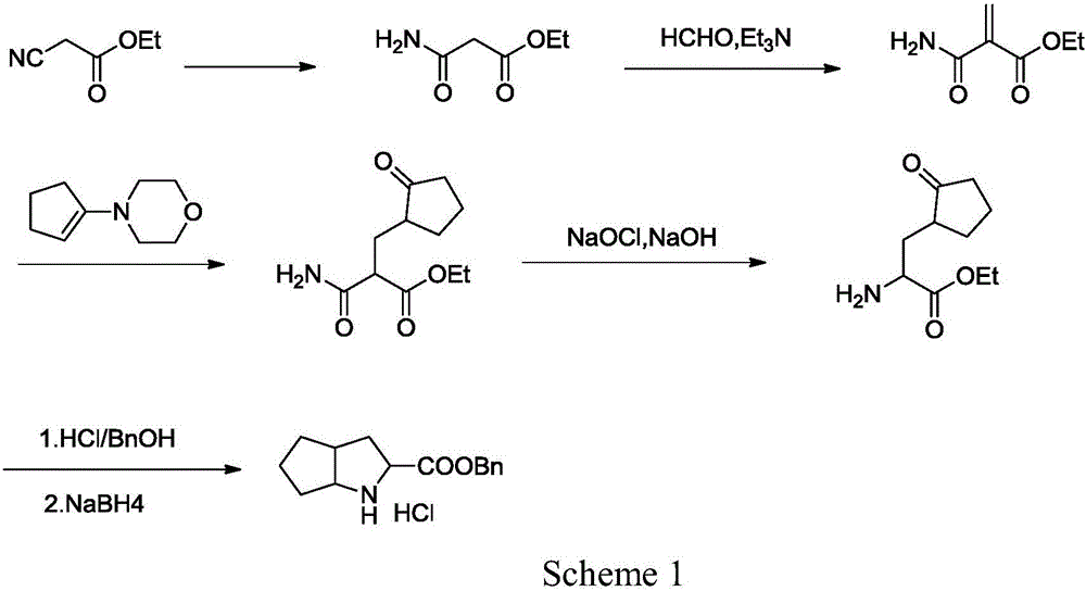 Synthesizing method using serine to prepare Ramipril key intermediate