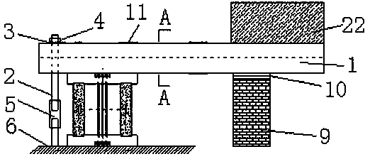 Creep test device for concrete filled steel tubes considering the initial stress of steel tubes