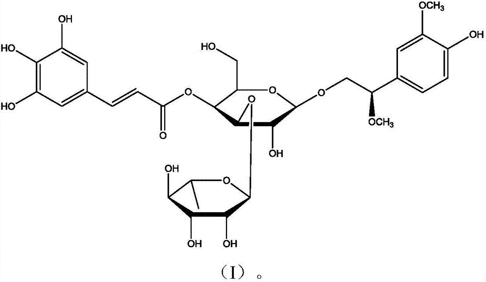Phenylethanol glycosides extracted from thistle and its preparation method and use