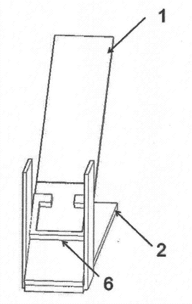 Simple device for testing surface slide angles of fabrics