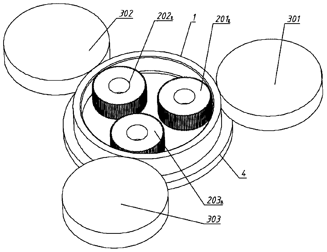 A multi-die synchronous roll forming method for large-diameter internal gear parts